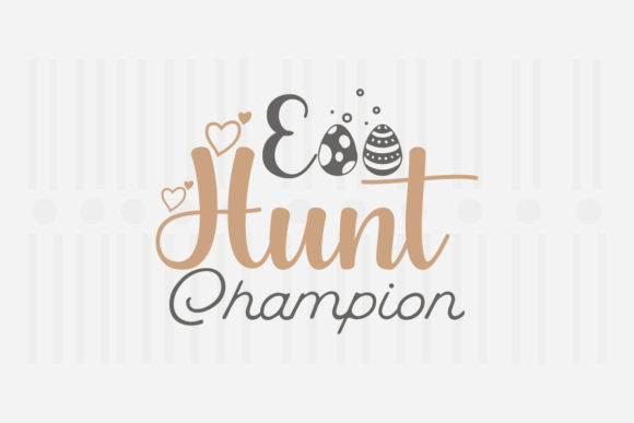Egg Hunt Champion Easter SVG Graphics for Crafts