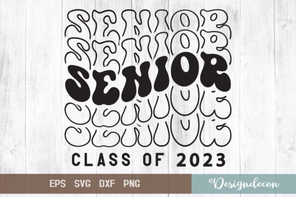 Senior Retro Groovy Sublimation SVG for Crafts & Graphics