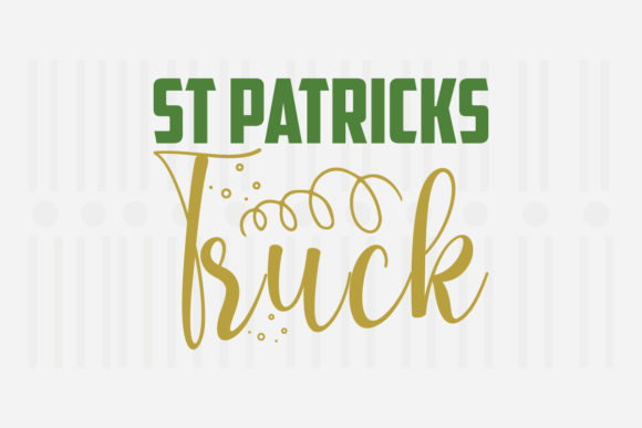 St. Patrick’s Truck SVG Graphics for Crafts
