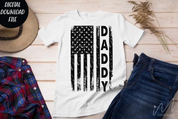 USA Daddy T-shirt SVG — Father’s Day Graphics for Crafts
